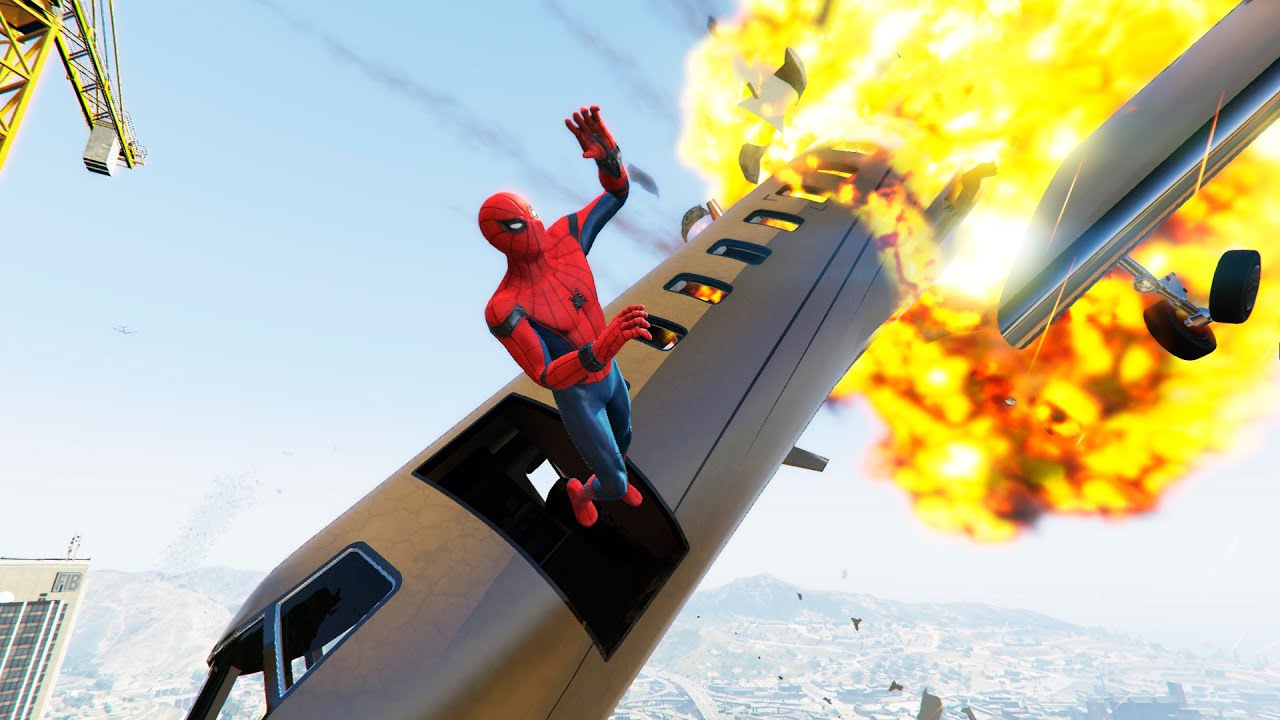 GTA 5 Epic Plane Crashes & Spiderman Ragdolls Ep.66 (Euphoria Physics | Funny Moments)