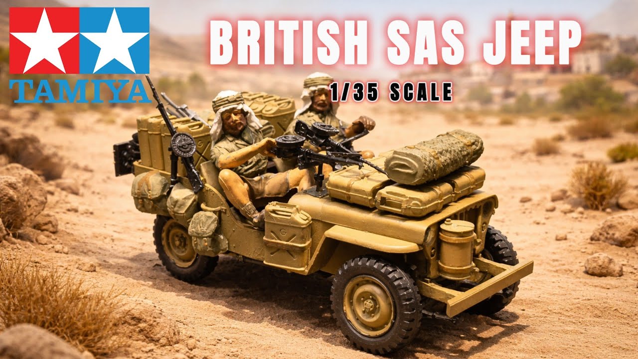 Сможет ли набор Tamiya 1974 года оставаться актуальным в 2026 году? Tamiya 1/35, джип британской ...