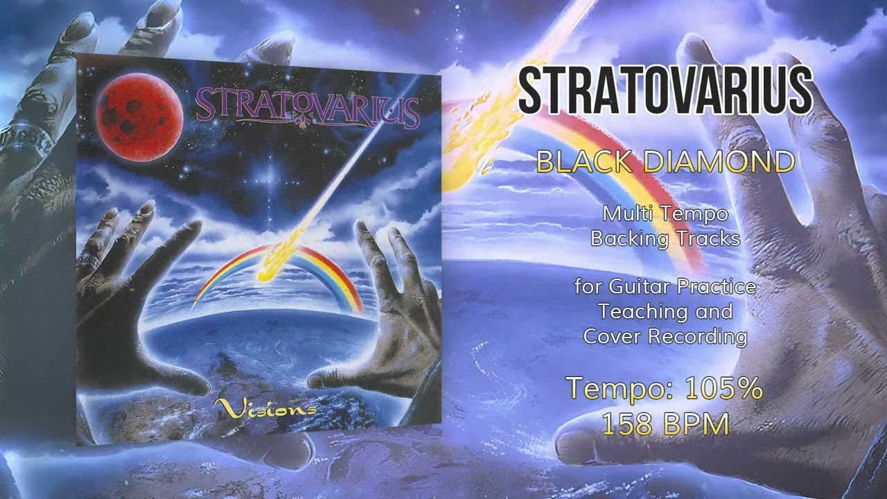 STRATOVARIUS - Black Diamond - 105% Tempo (158 BPM) Backing Track