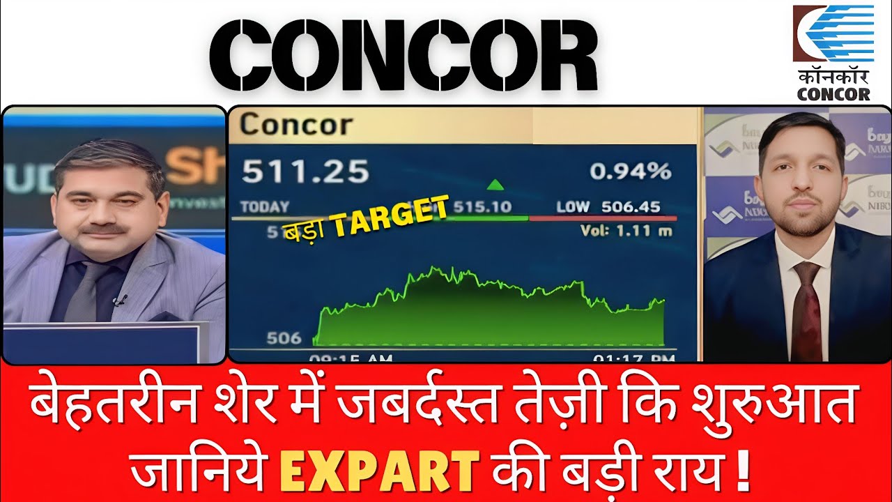 Concor Share Latest News, Concor Share Latest News Today, Container Corporation Of India Share,
