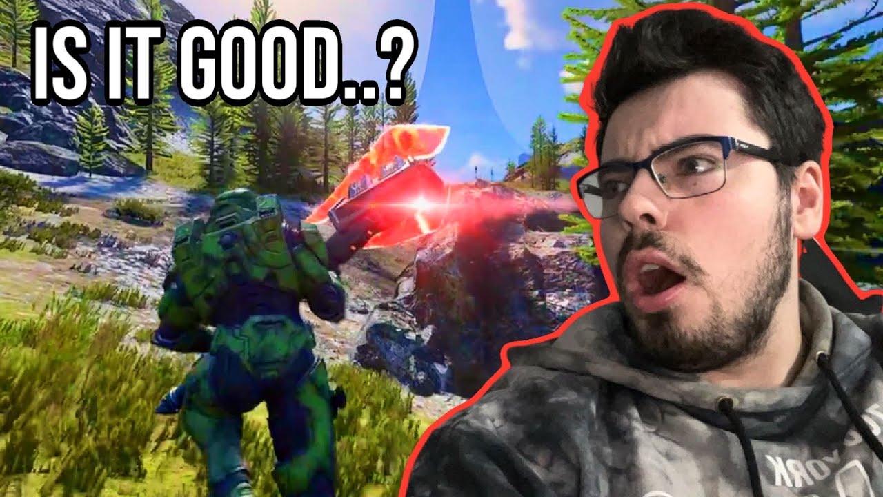 TRYING HALO INFINITE IN 3RD PERSON!