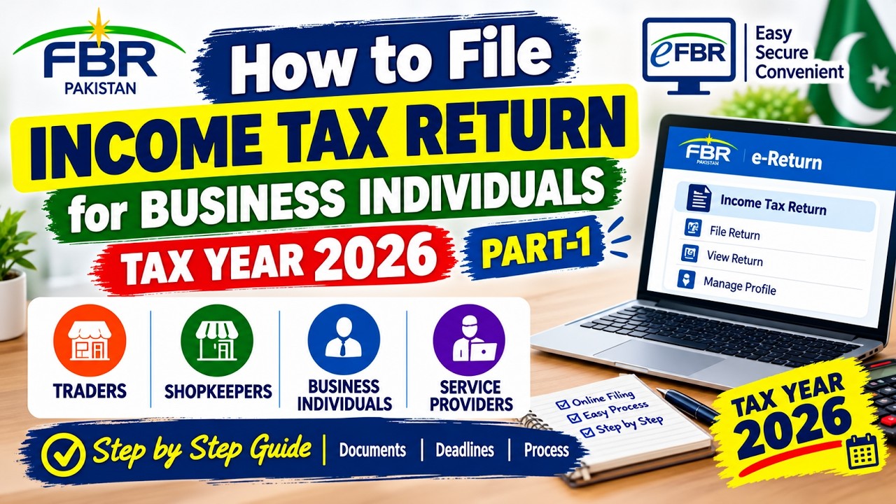 How to File Business Tax Return 2026 (Part-1) | FBR Business Tax Return 2026 | FBR Income Tax Return