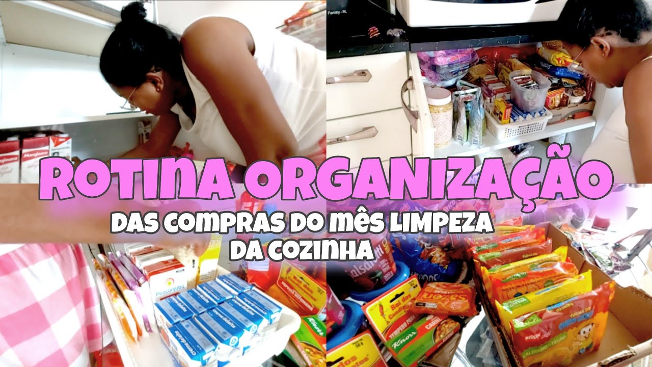 ORGANIZAÇÃO DA COMPRA DO MÊS|LAVEI a GELADEIRA 