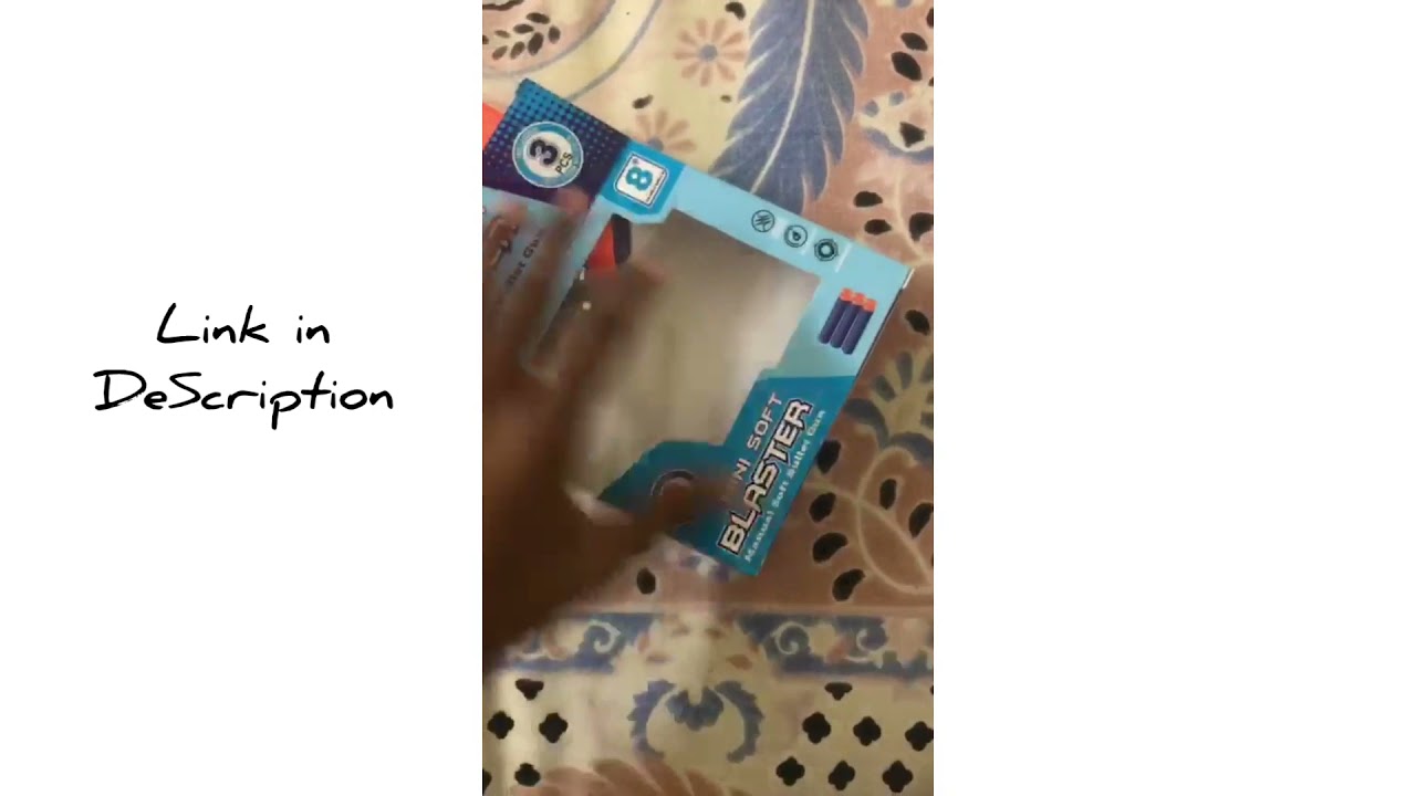 Unboxing mini soft blaster (link in description)