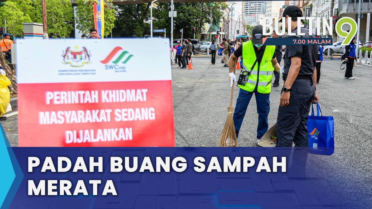 Dataran Merdeka Jadi 'Kelas Awam' Buat Pesalah Buang Sampah (B9)