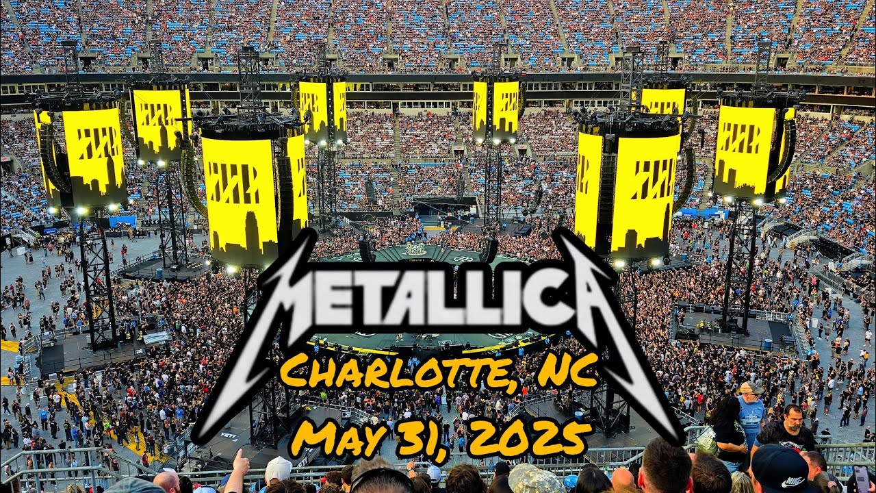 Metallica M72 North American Tour 2025 Intro - The Ecstasy of Gold - Creeping Death, Charlotte, NC.