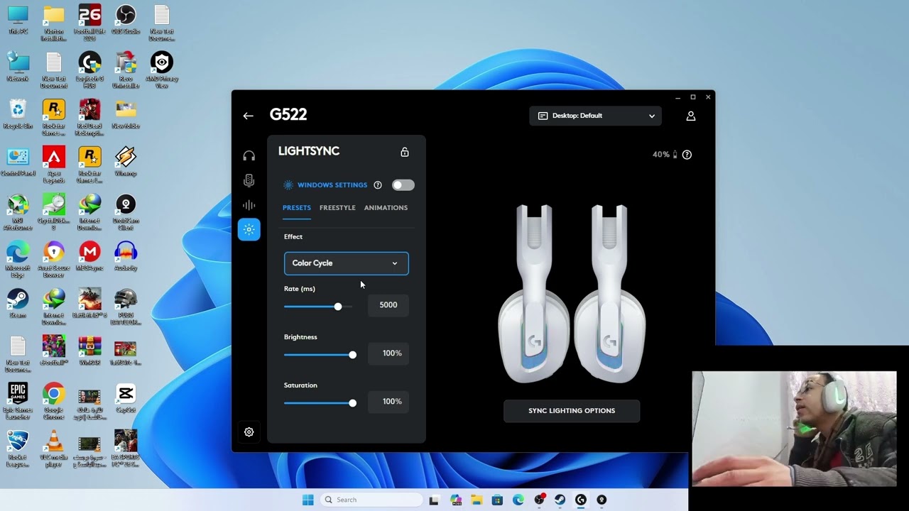 سماعه لوجيتك g522 فتح الصندوق والتجربه