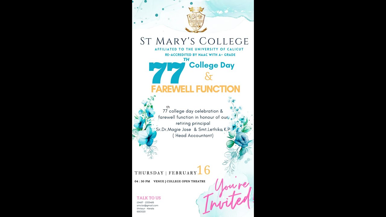 St.Mary's College 77th College Day