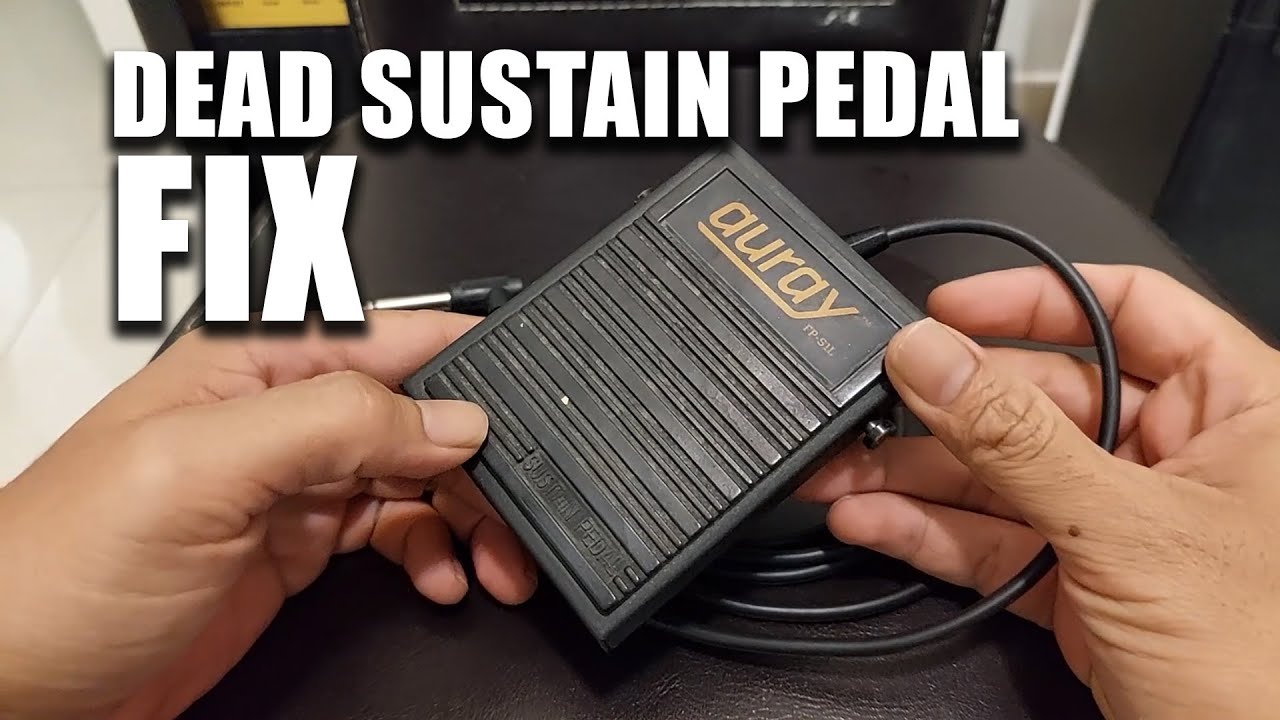 Piano Keyboard sustain damper pedal repair