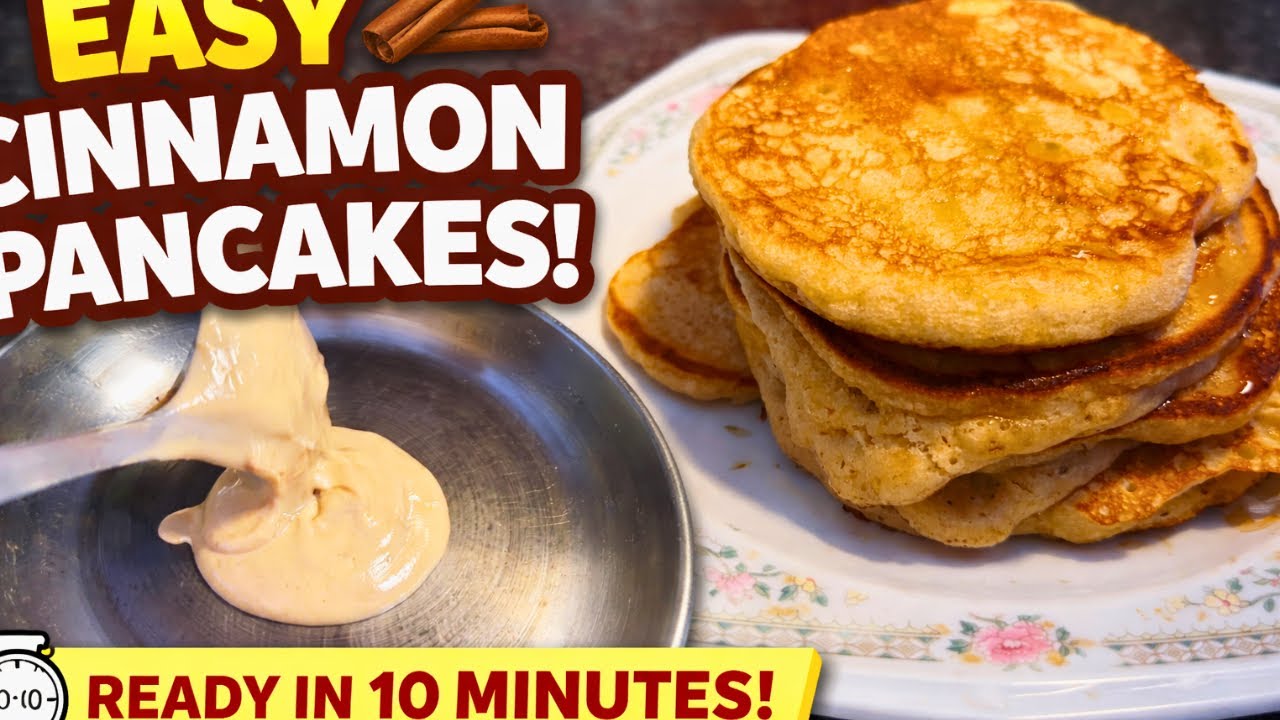 Fluffy Cinnamon-Infused Pancakes in 10 Minutes 🥞 | Easy Breakfast Recipe Anyone Can Make