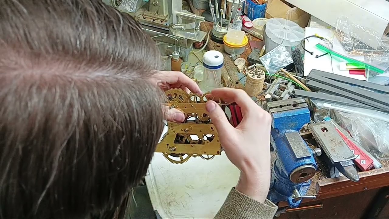 Clock Repair, American clock lift lever setting