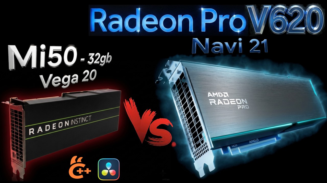 Radeon Pro V620 против Radeon Instinct MI50: Битва серверных титанов AMD