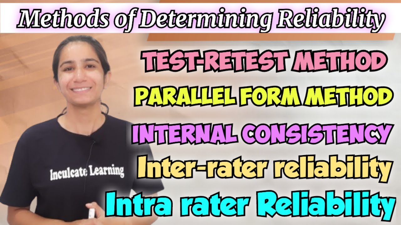 Methods of Determining Reliability |Test-Retest/Split Half/Kuder Richardson Formula/Cronbach’s Alpha