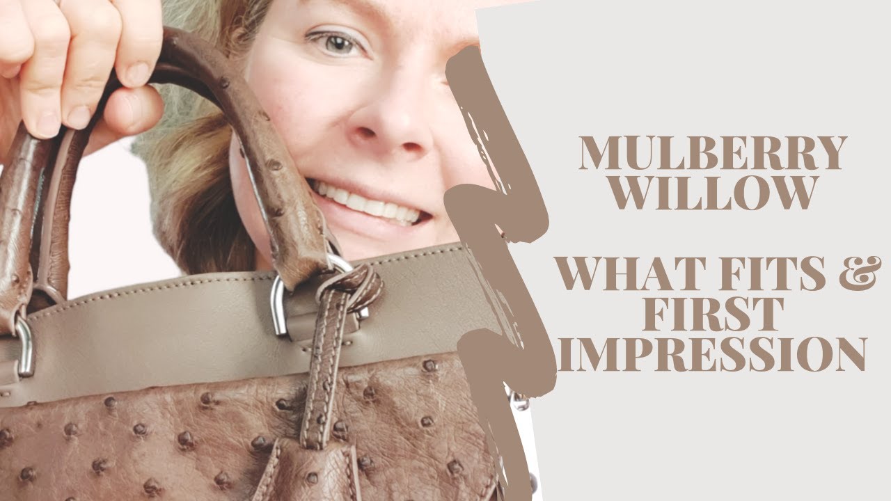 Mulberry Willow Bag review, bag care, what fits, 1st impressions by luxurybagheaven.co.uk