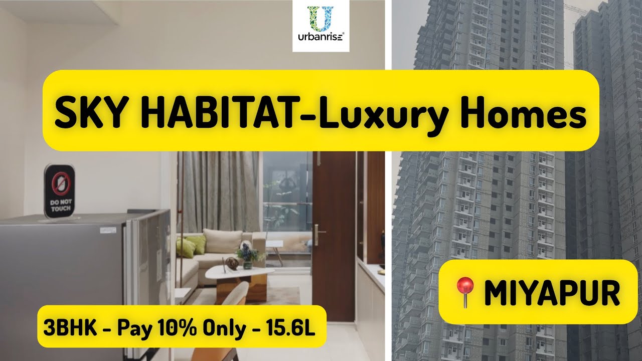 Urbanrise Sky Habitat at Miyapur | 3Bhk Model Flat | Pay 10% Only #urbanrise #vasavirealty 
