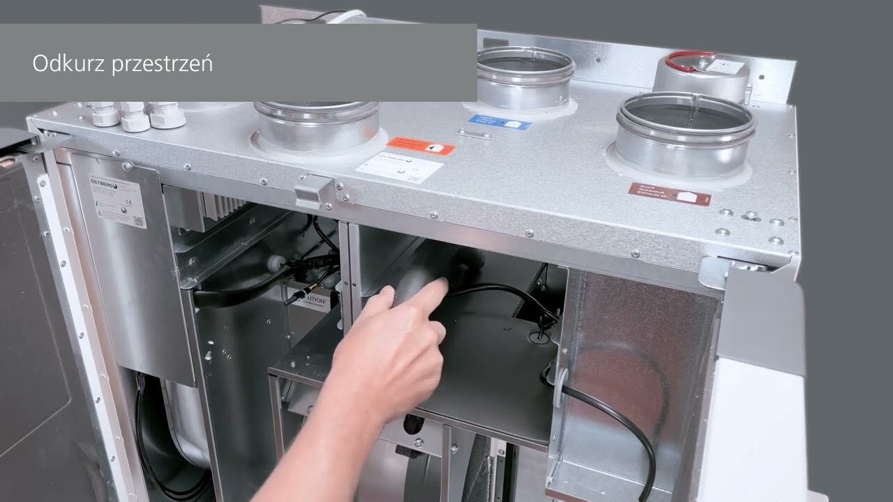 Wymiana filtrów w Centrali Wentylacyjnej Heru T - Poradnik Dla Instalatorów | #ÖSTBERG