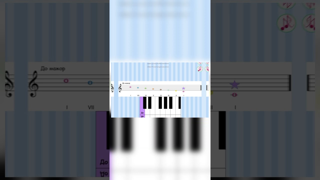 Гамма До мажор. Устойчивые и неустойчивые ступени. #сольфеджио #solfedjio #piano #ноты