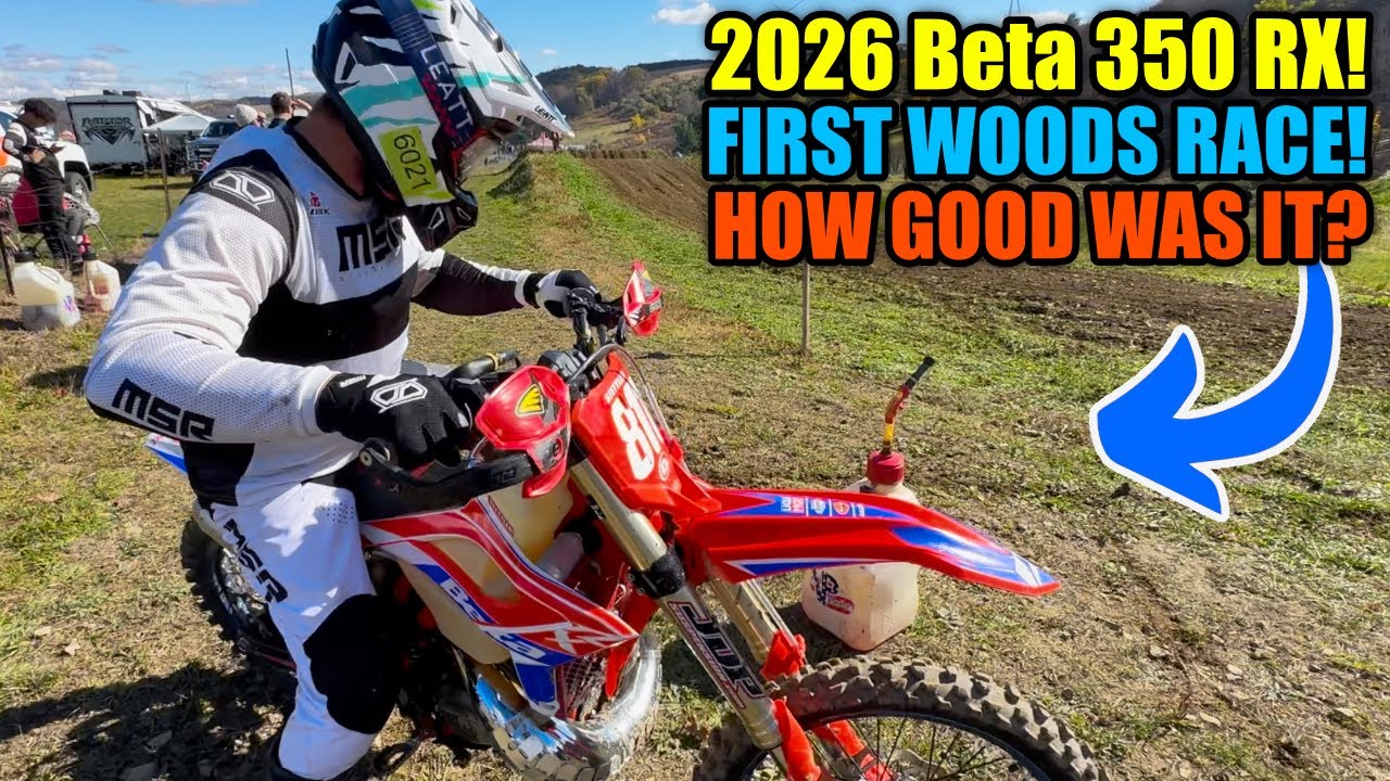 🔥 First Woods Race on the ALL NEW 2026 Beta 350 RX 2-Stroke! 🔥