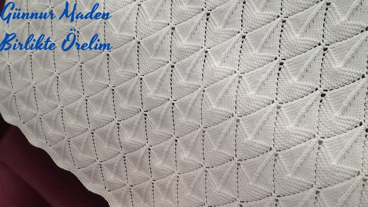 Bebek Battaniyesi Minik Yelkenliler  Modeli                                #babyblanketpattern #baby