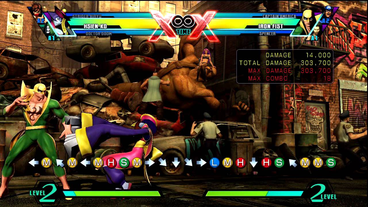 Hsien-Ko UMvC3 combos.