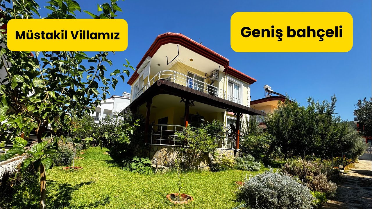 Geniş bahçeli Müstakil otoparklı denize 1km mesafede Full eşyalı 3+1 havuzlu site içi villamız #fyp 