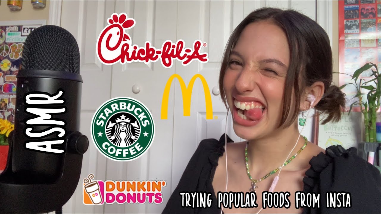ASMR trying the most popular instagram foods (yesstyle sponsership)