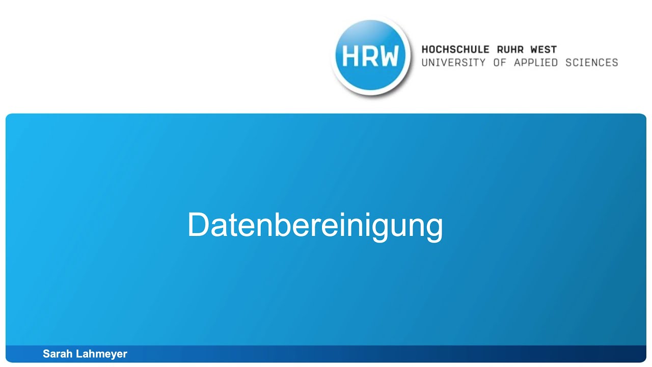 Datenbereinigung