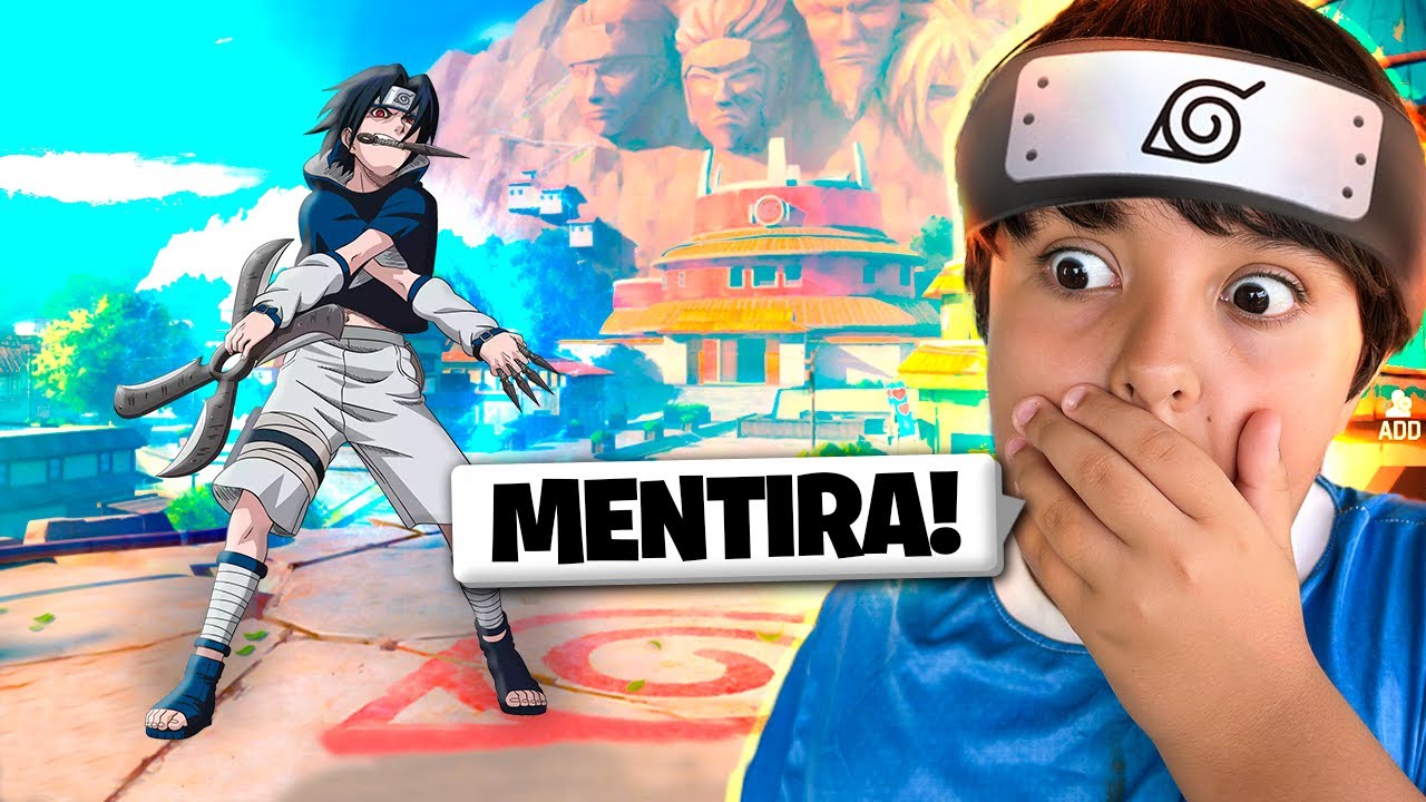 PEGUEI ESCONDIDO A NOVA SKIN DO SASUKE PRO MEU IRMÃOZINHO NO FREE FIRE (VEJA A REAÇÃO DELE) 😱