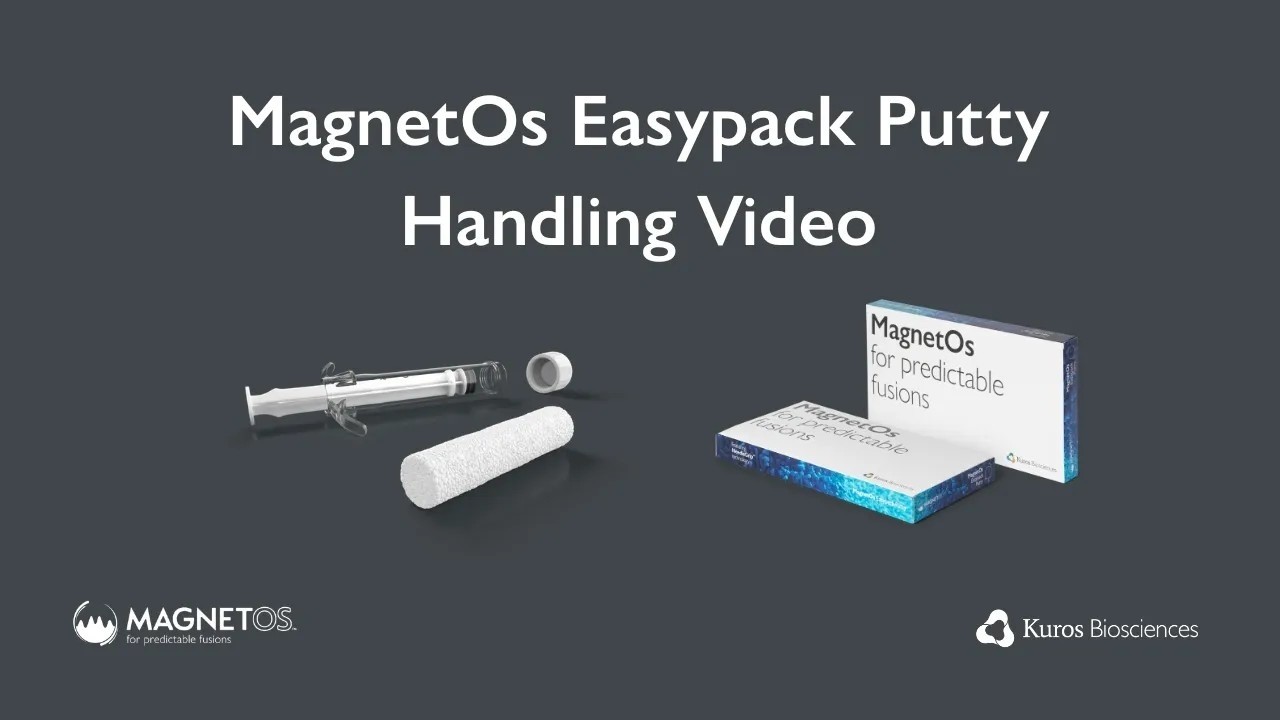 MagnetOs Easypack Putty Handling Video