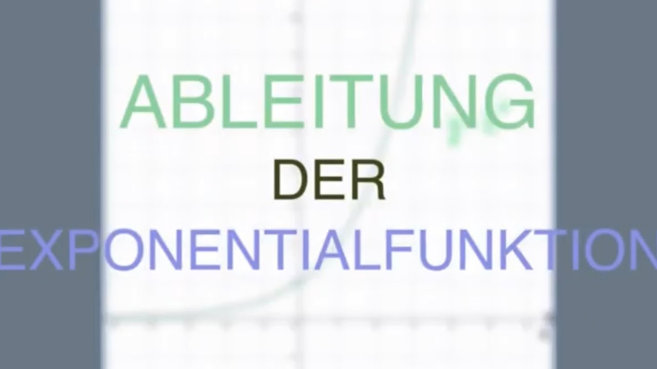 Herleitung der Ableitung der Exponentialfunktion zum Mitmachen