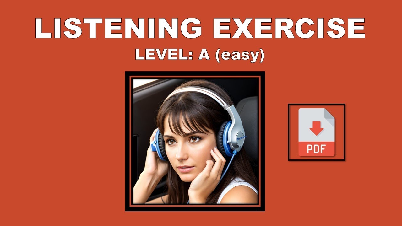 Easy Listening Test - Level A (EASY) + PDF - Listen and answer the questions - Easy English Lesson
