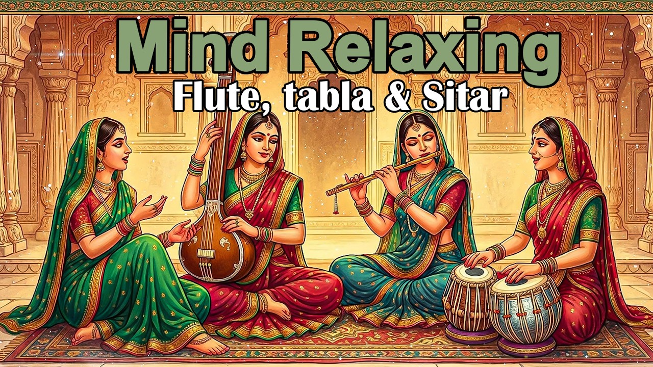 Mind Relaxing Flute Tabla and Sitar Compilation | Hindustani Instrumental Music