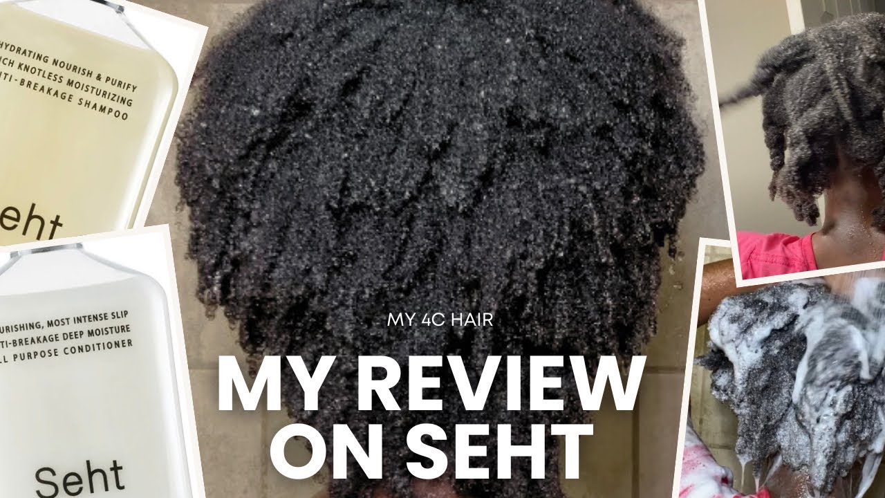 My review on the Seht hair products. ￼ fragrances free. Hair products on 4c hair