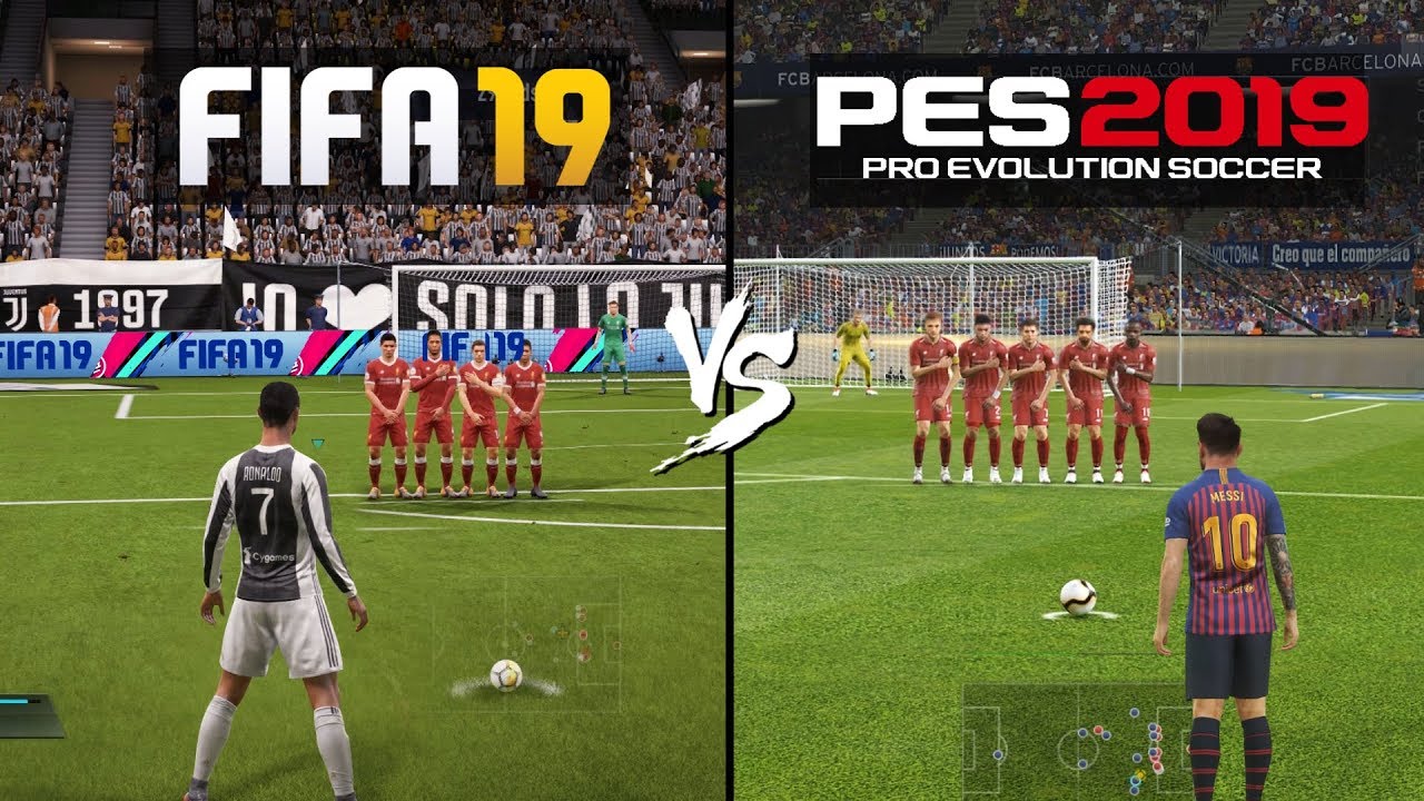 FIFA 19 vs PES 19 Gameplay Comparison