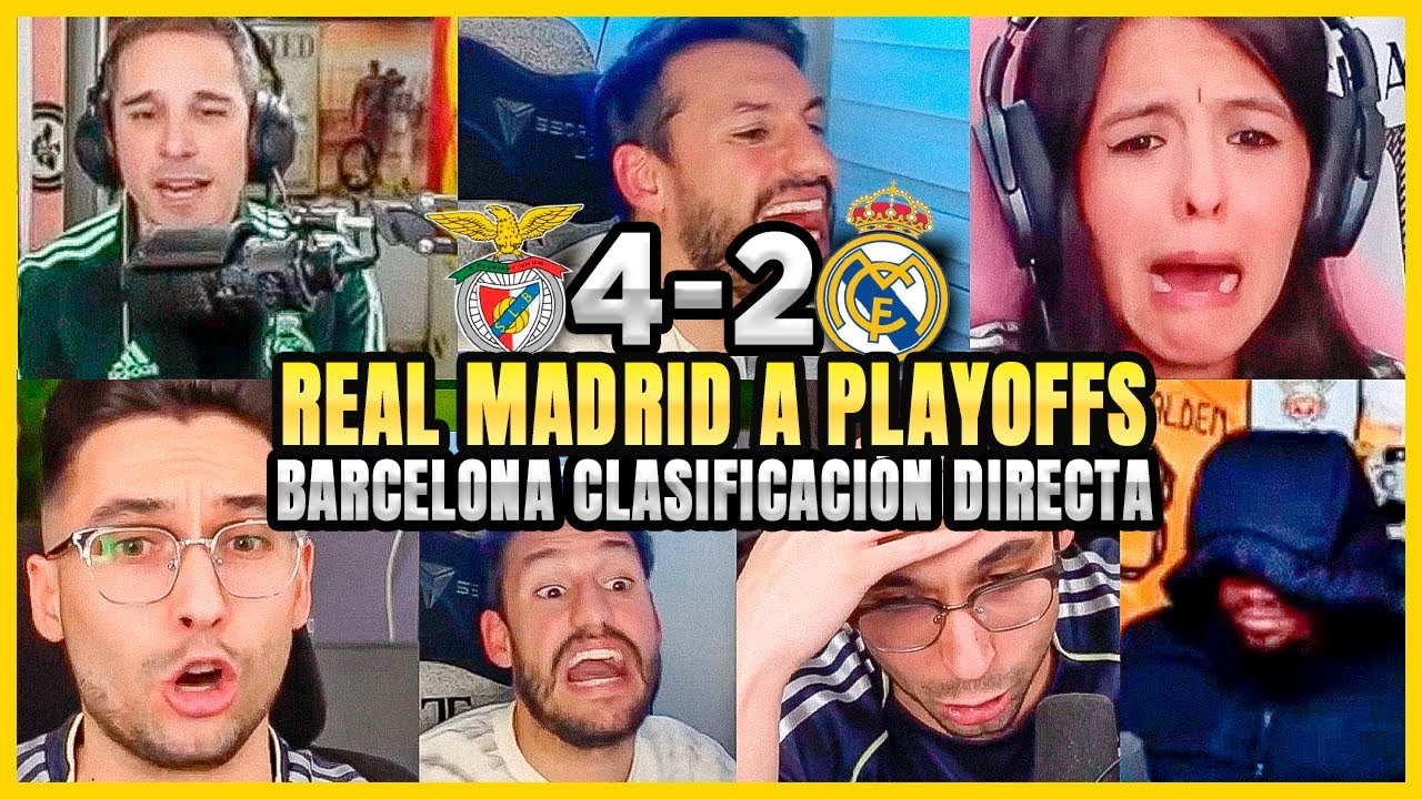 😂LOS MEJORES LLOROS MADRIDISTAS al BENFICA 4-2 REAL MADRID Y AL FC BARCELONA 4-1 COPENHAGEN 😂