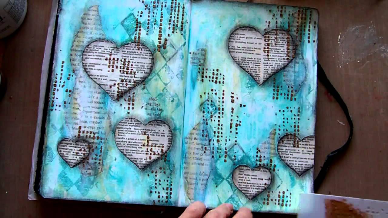 Art Journal page - Life On Hold