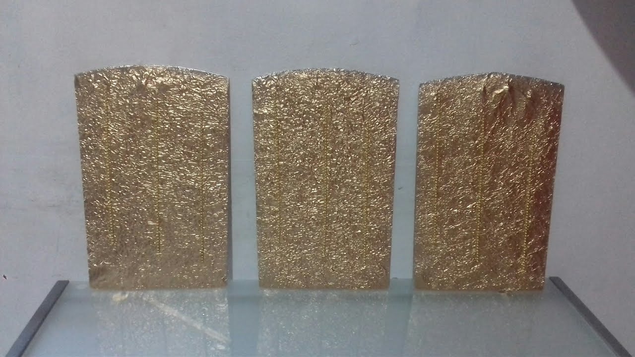 Has tu misma estos bonitos cuadros con cart&oacute;n y papel de aluminio |Tutoriales Maira💖