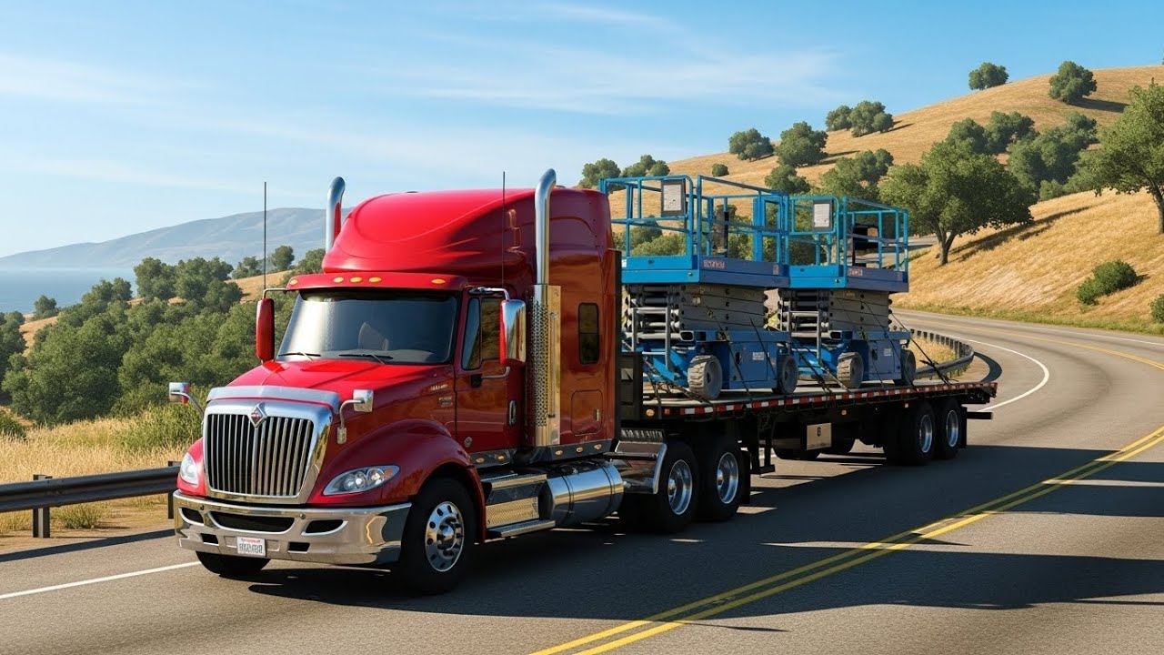 A Short Truck Driving Trip in California - American Truck Simulator