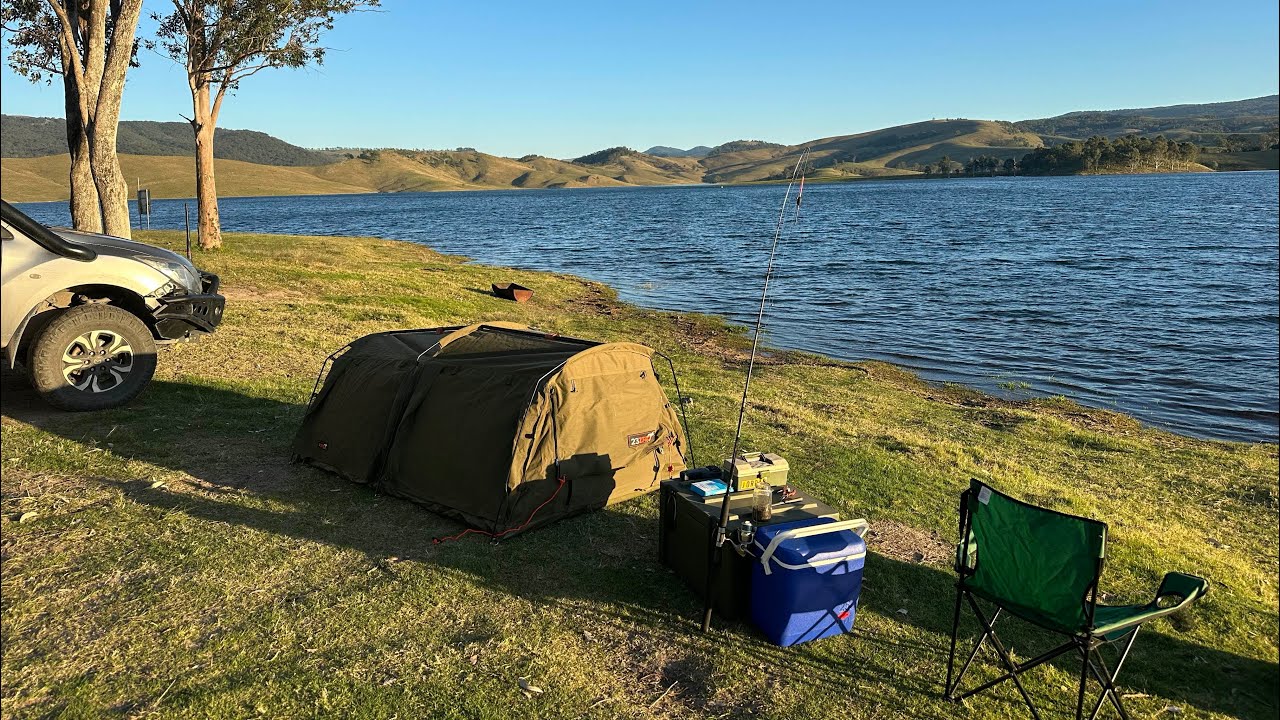 Lake side camping