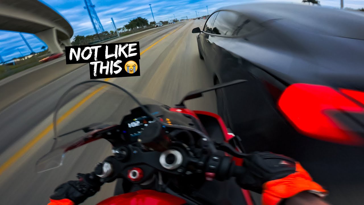 WHEN THE WORST CASE HAPPENS AT HIGH SPEED.. BMW S1000RR