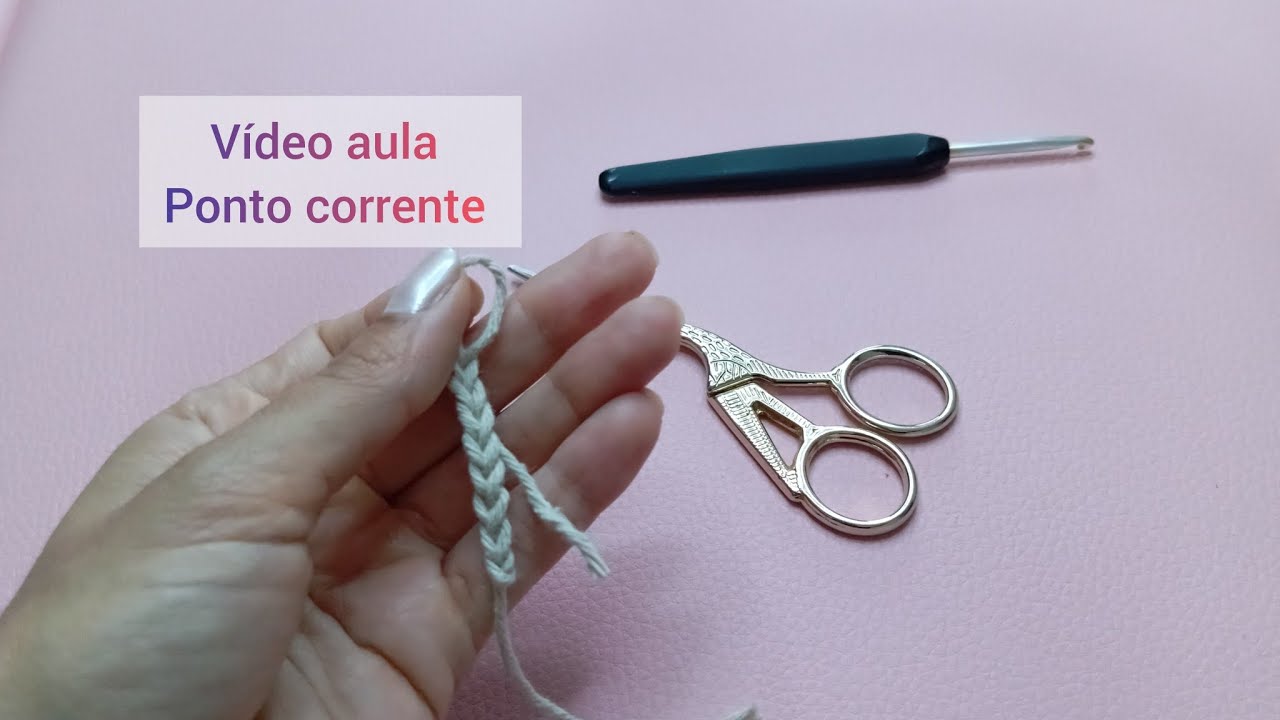 Como fazer o ponto corrente #videoaula#passoapasso 