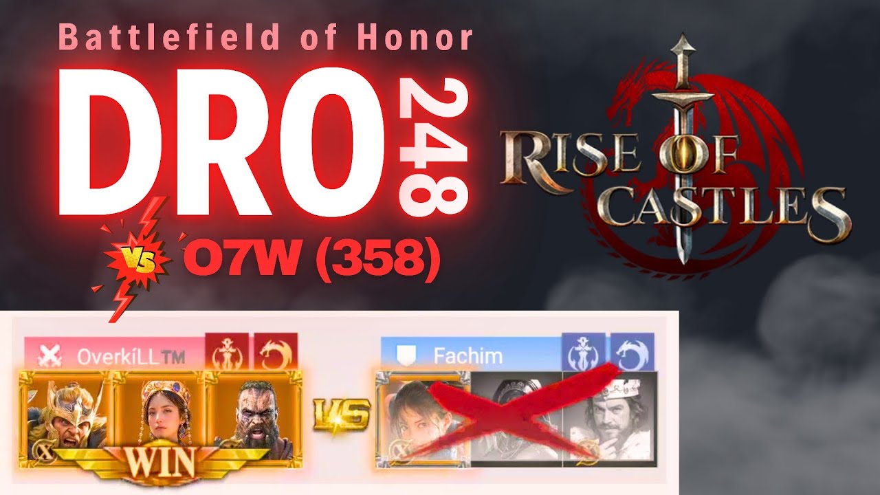 REMATCH REVENGE! 😱 RISE OF CASTLES: DR0 (248) vs O7W (358)