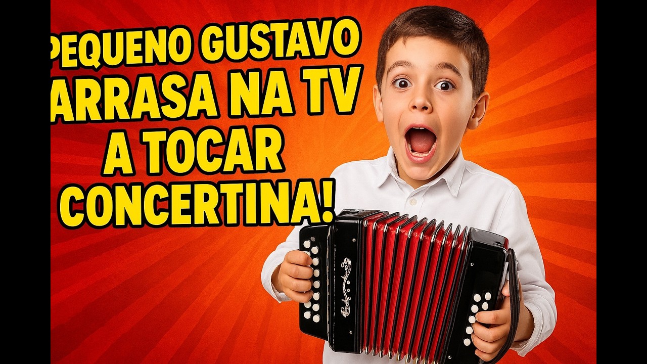 Pequeno Gustavo foi a TV e Partiu tudo a tocar concertina!