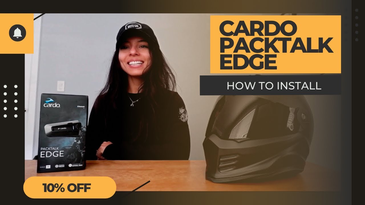 Как установить систему Packtalk Edge Cardo на шлем — распаковка и установка