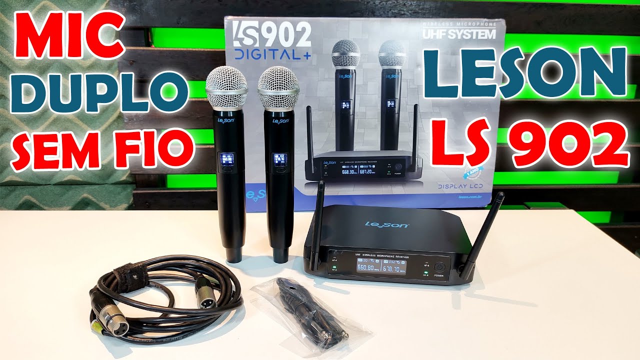 MICROFONE MÃO SEM FIO LESON LS 902!