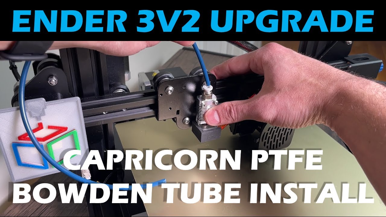 Как установить трубку Боудена Capricorn PTFE на 3D-принтер Ender 3v2 (обновление)
