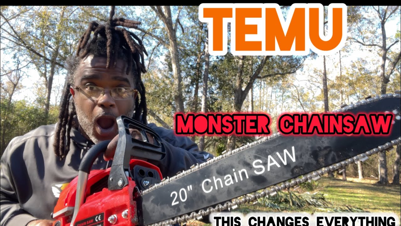 TEMU MONSTER CHAINSAW REVIEW!!! #unbelievable #chainsaw #homestead #backyardgardening