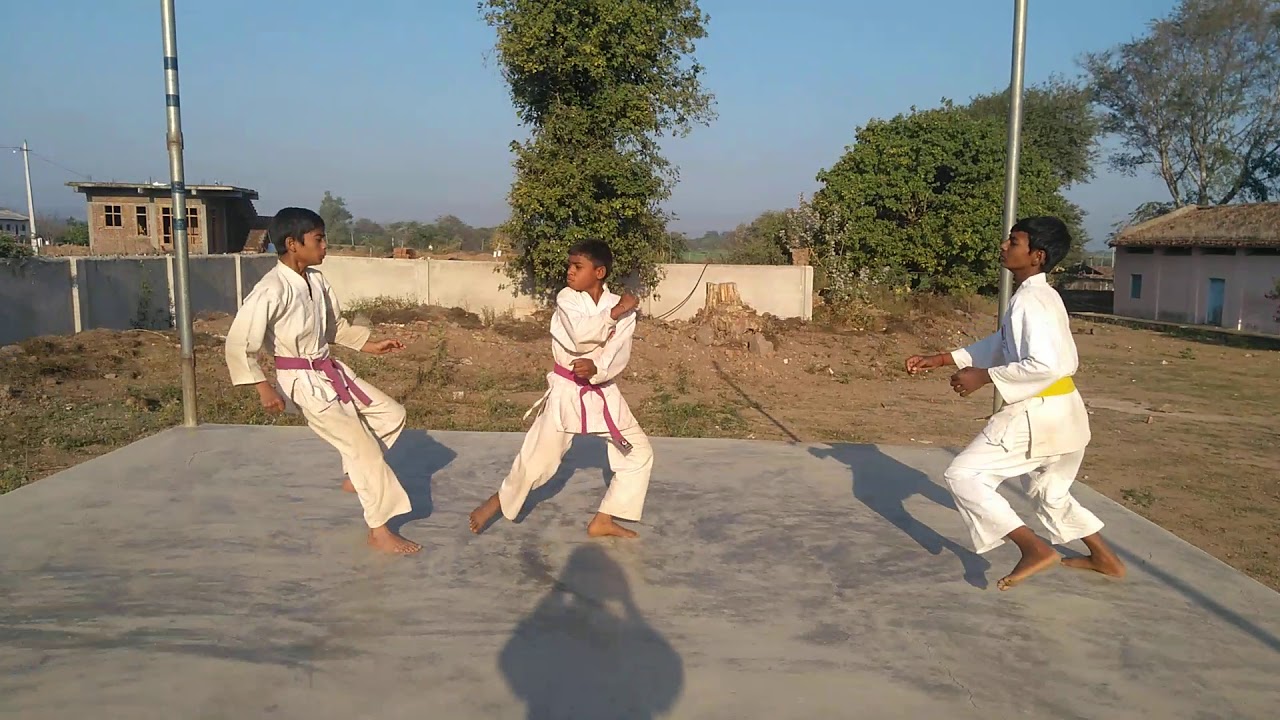 hotokan Karate of JKAI  Kata using method (Bonkai) performance
