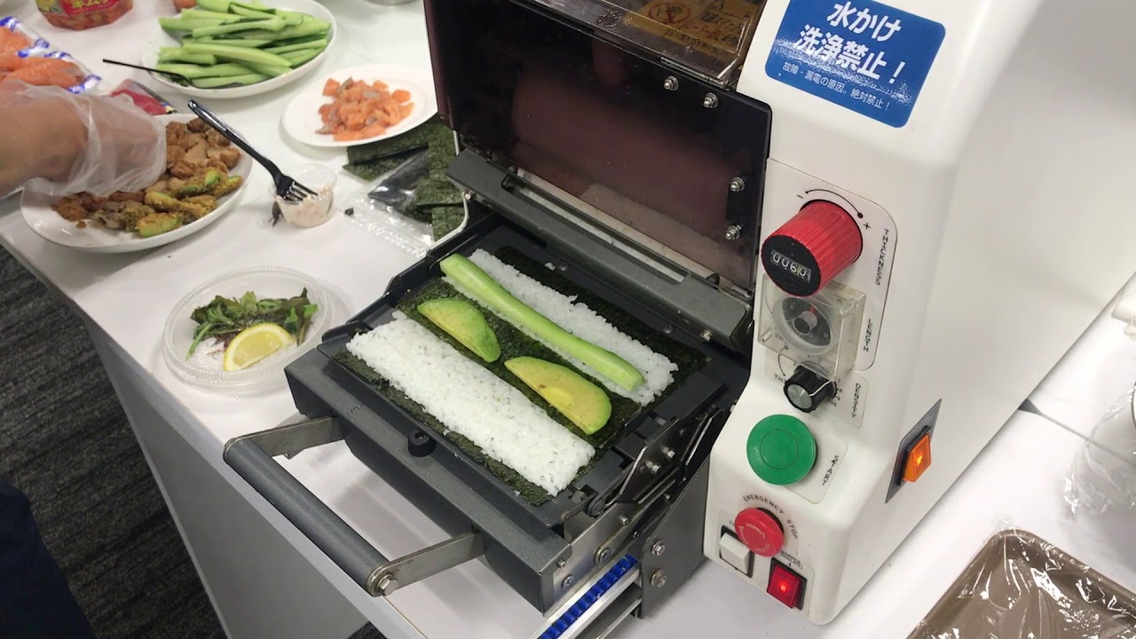 TSM 900RSR Sushi Machine Vegan Sushi Demonstration