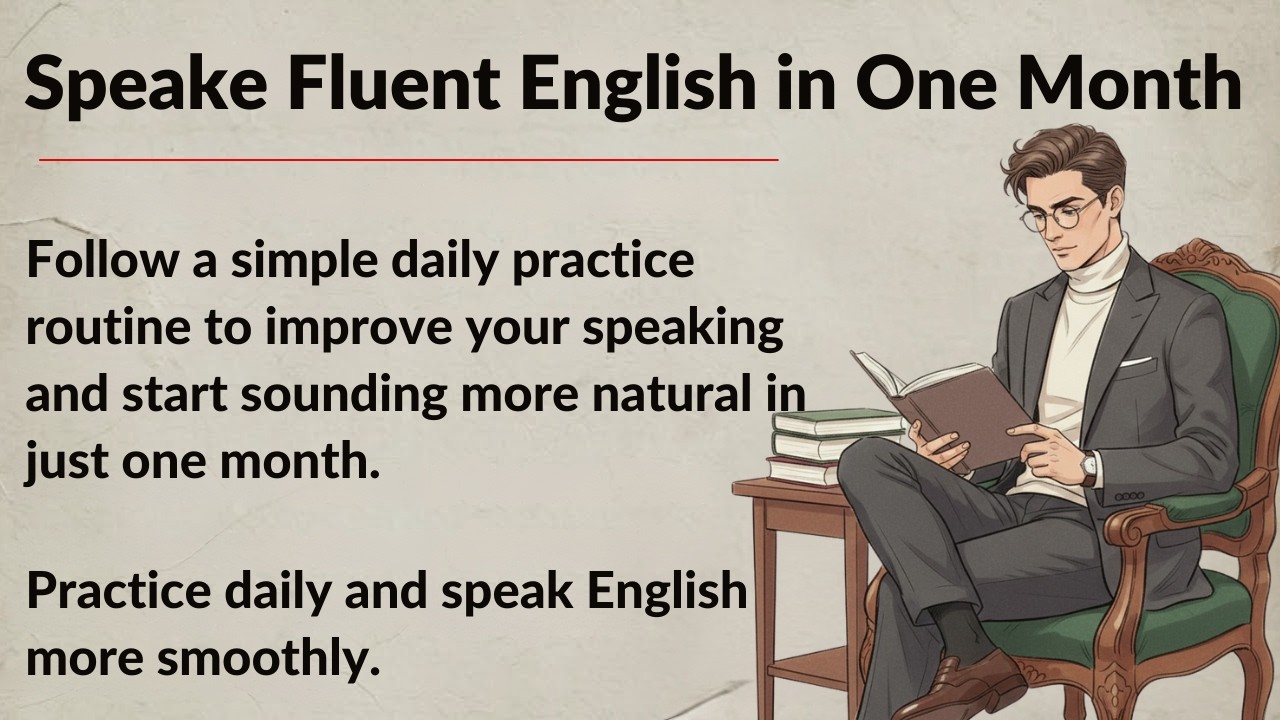 How I Spoke Fluent English in One Month || Graded Reader || Speak English Fluently ✅️